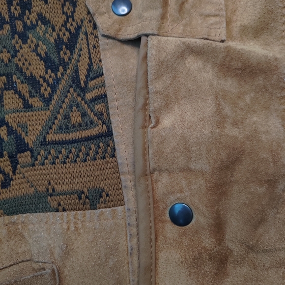Vintage Navajo Bomber Jacke Genuine Suede - Picture 4 of 11